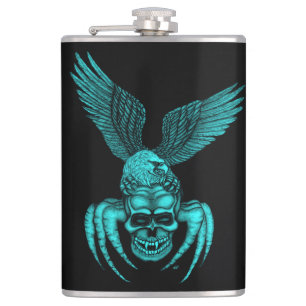 Spiderskull met Eagle Heupfles