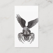 Spiderskull met Eagle in Tattoo-stijl Visitekaartje (Achterkant)