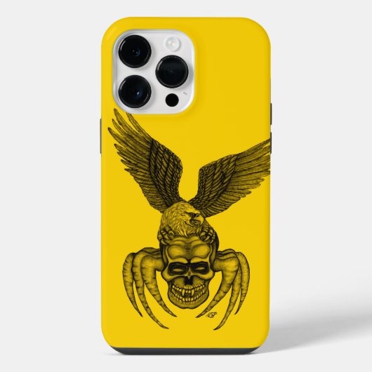 Spiderskull met Eagle iPhone Hoesje (Achterkant)