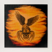 Spiderskull met Eagle Legpuzzel (Verticaal)