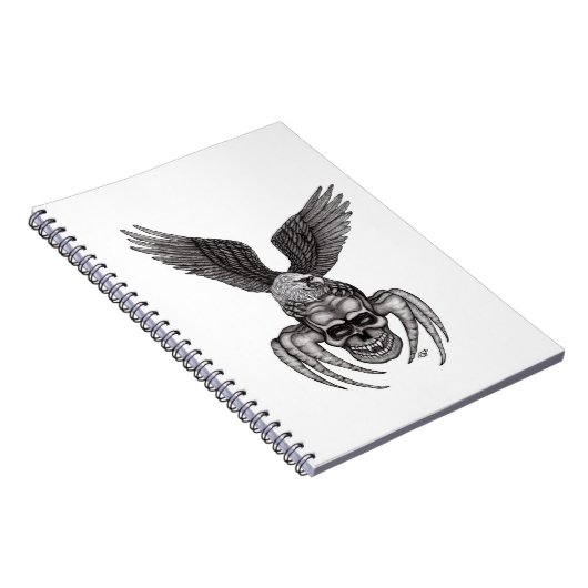 Spiderskull met Eagle Notitieboek (Rechterzijde)