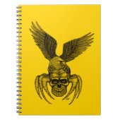 Spiderskull met Eagle Notitieboek (Voorkant)