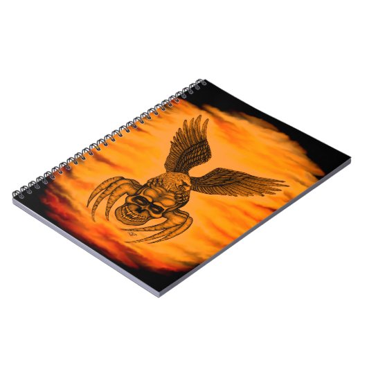 Spiderskull met Eagle Notitieboek (Linkerzijde)