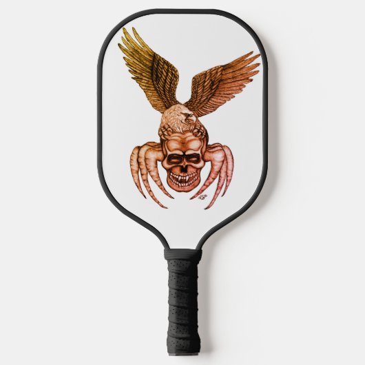 Spiderskull met Eagle Pickleball Paddle (Voorkant)