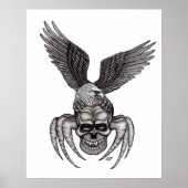 Spiderskull met Eagle Poster (Voorkant)