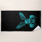 Spiderskull met Eagle Strandlaken (Voorkant)