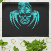 Spiderskull met Eagle Theedoek (Gevouwen)