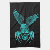Spiderskull met Eagle Theedoek (Verticaal)