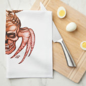 Spiderskull met Eagle Theedoek (Quarter Fold)