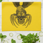 Spiderskull met Eagle Theedoek (Gevouwen)