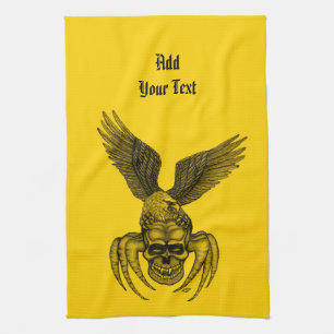 Spiderskull met Eagle Theedoek