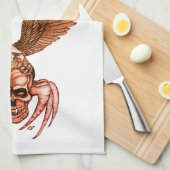 Spiderskull met Eagle Theedoek (Quarter Fold)