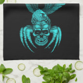 Spiderskull met Eagle Theedoek (Gevouwen)