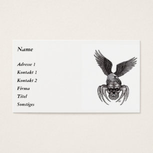 Spiderskull met Eagle Visitekaartjes