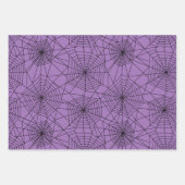 Spiderweb Black en White Halloween Inpakpapier Vel (Voorkant 3)