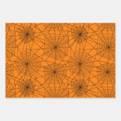 Spiderweb Black en White Halloween Inpakpapier Vel (Voorkant 2)