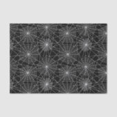 Spiderweb Black en White Halloween Tissuepapier (Voorkant)