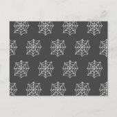 Spiderweb Briefkaart (donkergrijs en wit) (Voorkant)