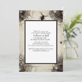 -Spiderweb Chalkboard Halloween-partij  Kaart (Staand voorkant)