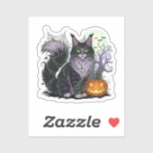 Spiderweb Coon – Maine Coon Halloween Sticker (Vel)