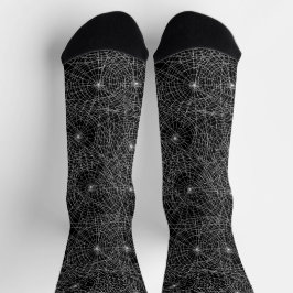 Spiderweb Dark Esthetische Gothic Halloween Sokken