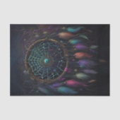 Spiderweb Dreamcatcher Bright Feather Decoupage Tissuepapier (Voorkant)