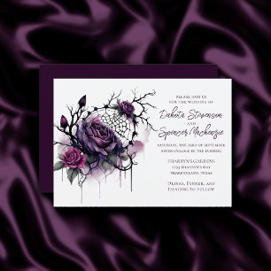 Spiderweb Elegance   Kiep mooi Roos Floral Kaart