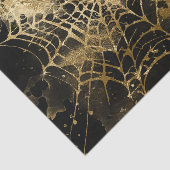Spiderweb Elegantie | Creepy Mooi Goud Cobweb Tissuepapier (Detail)