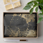 Spiderweb Elegantie | Creepy Mooi Goud Cobweb Tissuepapier (Geschenk)