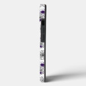 Spiderweb en Paarse Spiders Halloween White Patter Case-Mate iPhone Case (Achterkant / Links)