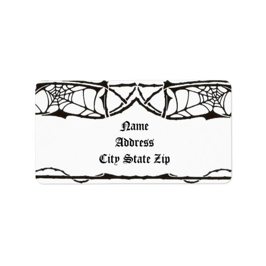 Spiderweb Etiket (Voorkant)