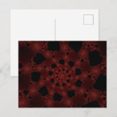 Spiderweb Fractal Briefkaart (Voorkant / Achterkant)