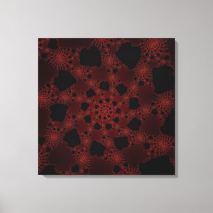 Spiderweb Fractal Canvas Afdruk