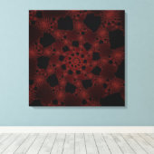 Spiderweb Fractal Canvas Afdruk (Insitu (Houten vloer))