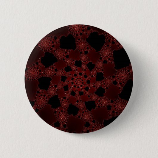 Spiderweb Fractal Ronde Button 5,7 Cm (Voorkant)