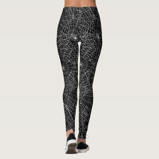 Spiderweb Gothic Donker Esthetisch Halloween Leggings (Achterkant)