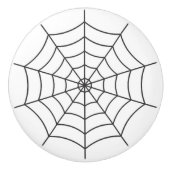 Spiderweb Gothic Halloween Keramische Knop (Voorkant)