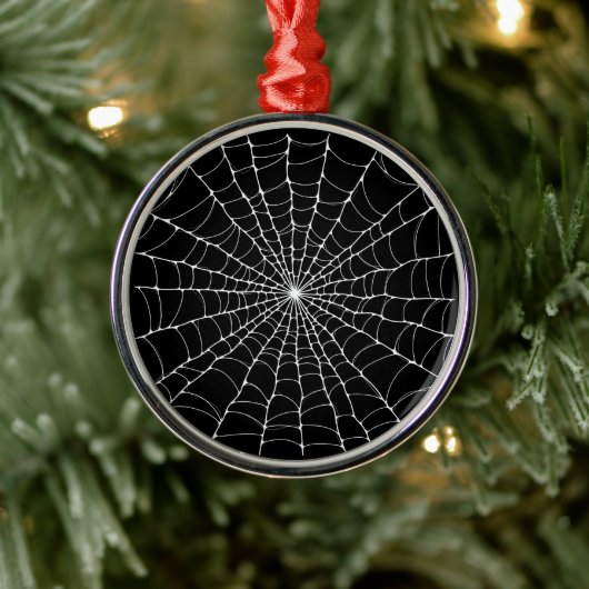 Spiderweb Gothic Metalen Ornament (Boom)