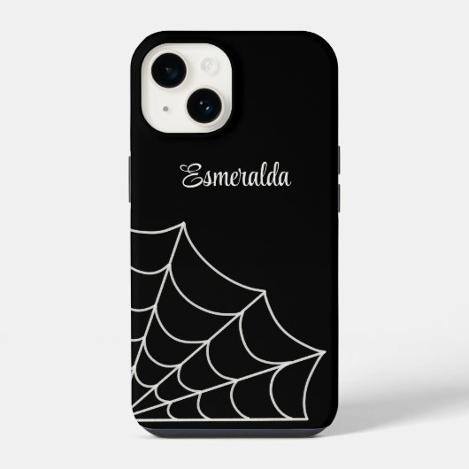 Spiderweb Gothic Stijl op maat iPhone Hoesje (Achterkant)