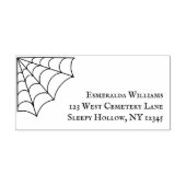 Spiderweb Graphic Custom Gothic Return Address Rubberstempel (Afrduk)