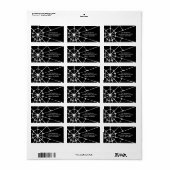 Spiderweb Halloween Adreslabel Etiket (Full Sheet)