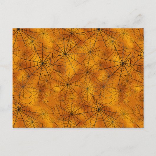 Spiderweb Halloween Baby shower Invitation Uitnodiging Briefkaart (Achterkant)