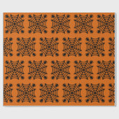 Spiderweb Halloween Cadeaupapier (Vlak)