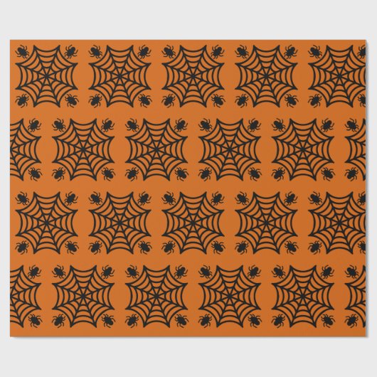 Spiderweb Halloween Cadeaupapier (Vlak)
