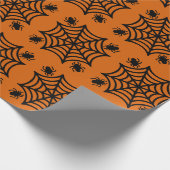 Spiderweb Halloween Cadeaupapier (Hoek)