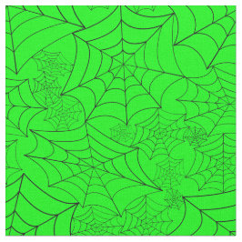 spiderweb halloween gothic spider web acid green stof
