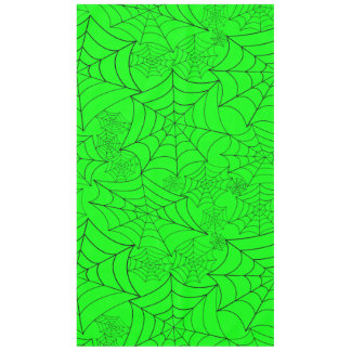 spiderweb halloween gothic spider web acid green tafelkleed
