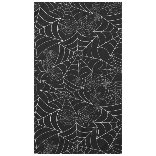 spiderweb halloween gothic spider web black tafelkleed (Voorkant)