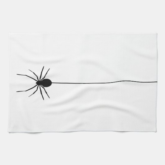 Spiderweb Halloween Kitchen Towel Theedoek (Horizontaal)
