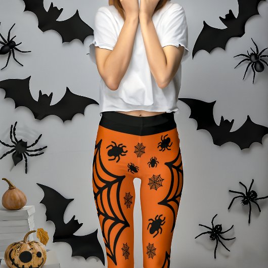 Spiderweb Halloween Leggings